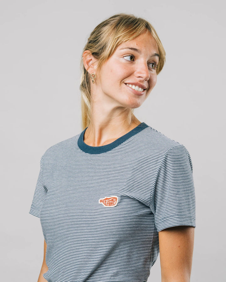 T-shirt coton biologique - Fugu - bleu - fairytale