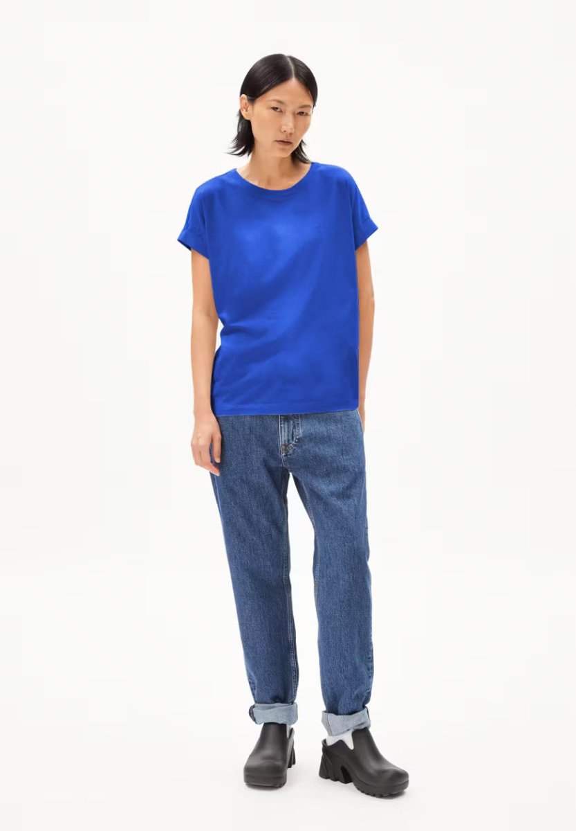 T-shirt coton biologique - Idaara - bleu - fairytale