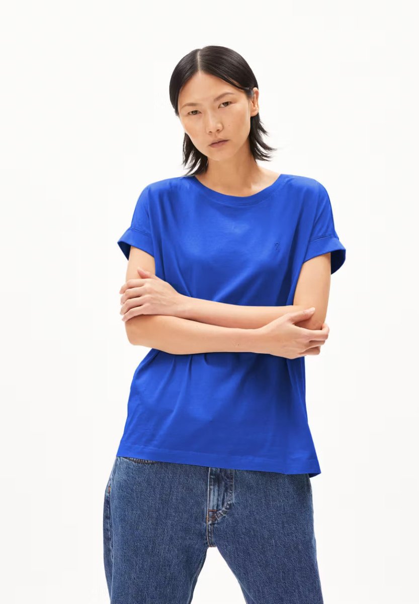 T-shirt coton biologique - Idaara - bleu - fairytale