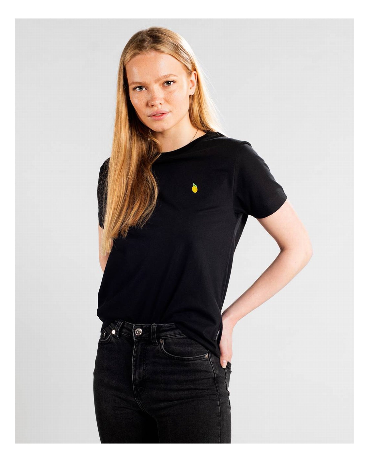 T-shirt coton biologique - Lemon - Noir - fairytale