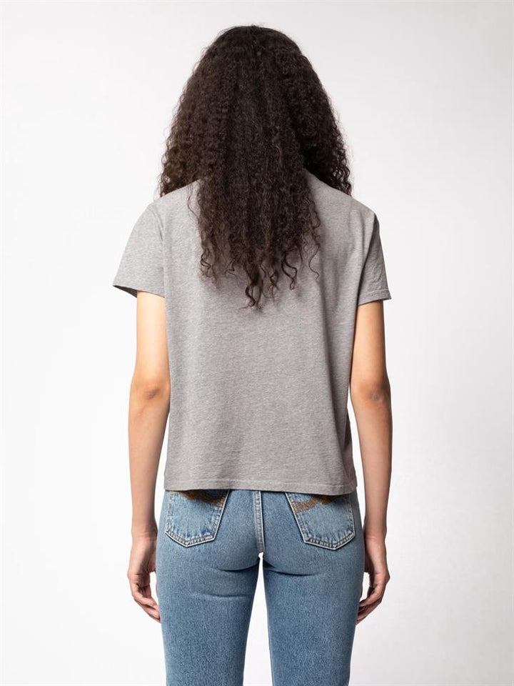 T-shirt coton biologique - Lisa Coeur - gris - fairytale