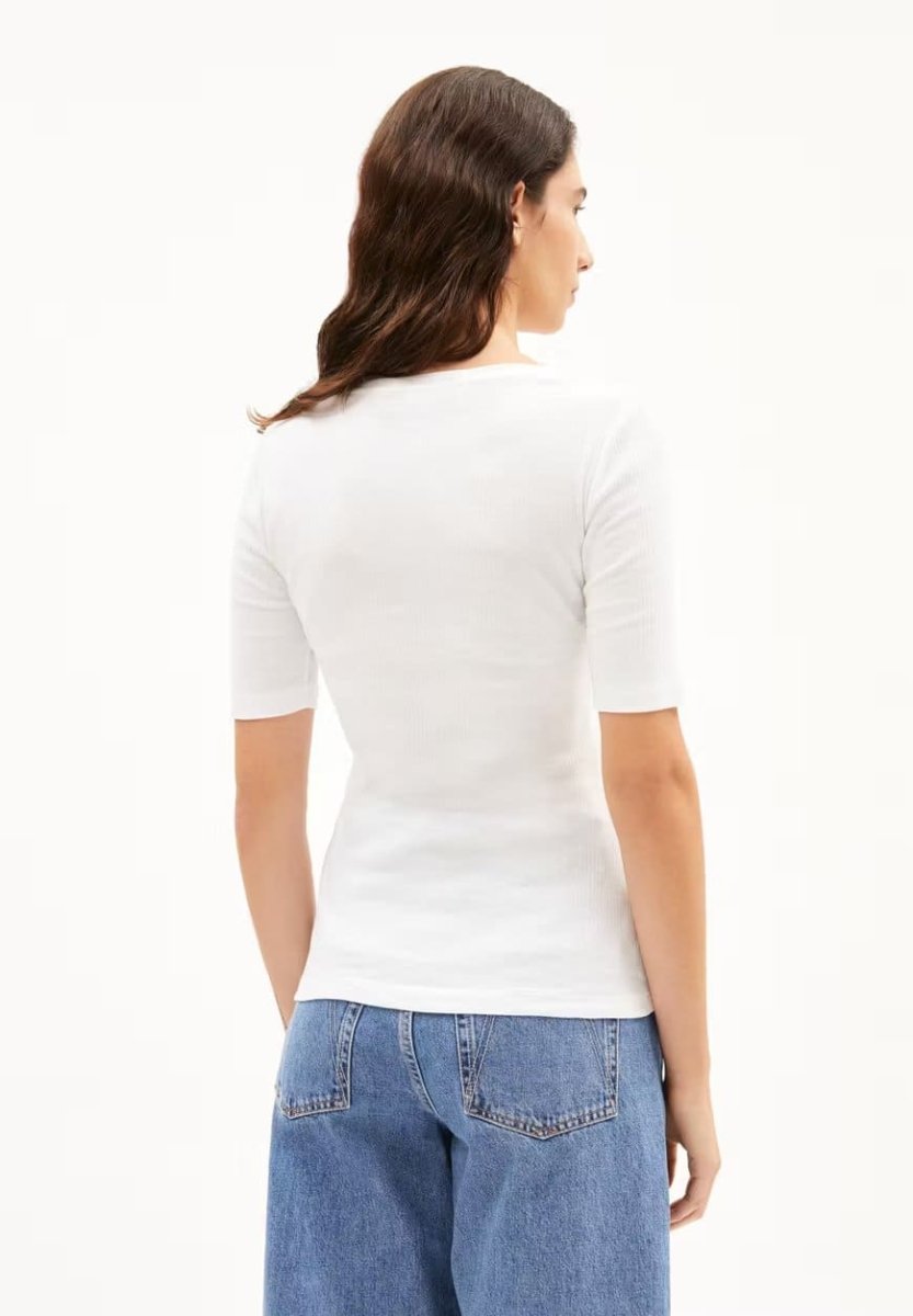 T-shirt coton biologique - Maaia violaa - blanc - fairytale