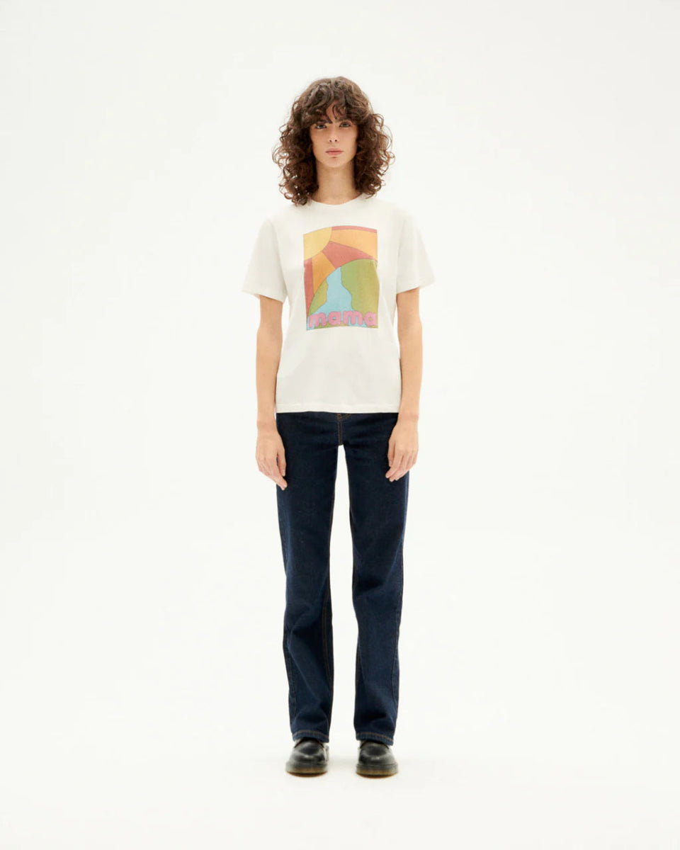 T-shirt coton biologique - Mama Juno - blanc - fairytale