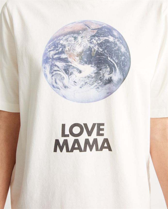 T-shirt coton biologique - Mama Love - blanc - fairytale