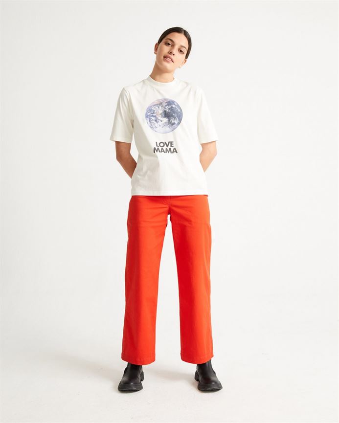 T-shirt coton biologique - Mama Love - blanc - fairytale