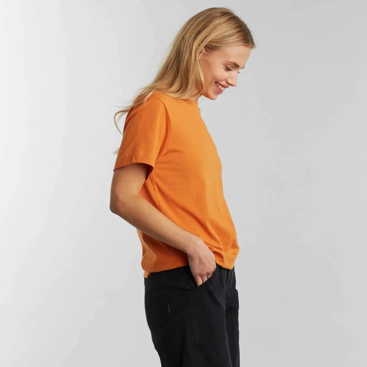 T-shirt coton biologique - Mysen - orange - fairytale