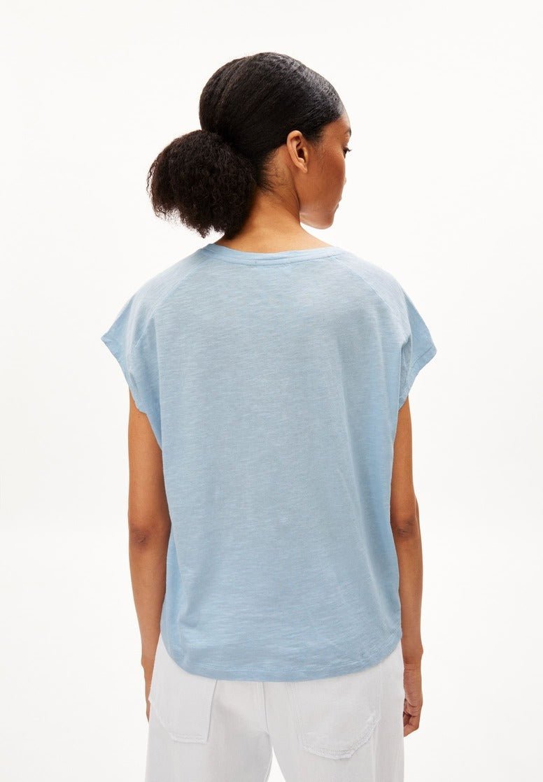 T-shirt coton biologique - Oneliaa - bleu - fairytale