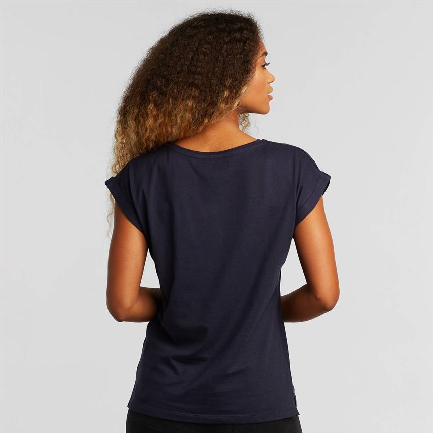 T-shirt coton biologique - Visby - bleu marine - fairytale