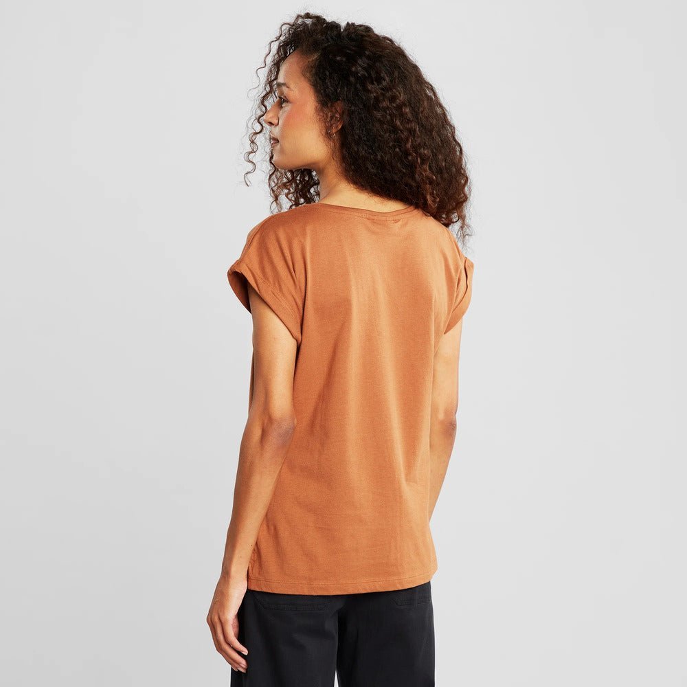 T-shirt coton biologique - Visby - marron - fairytale