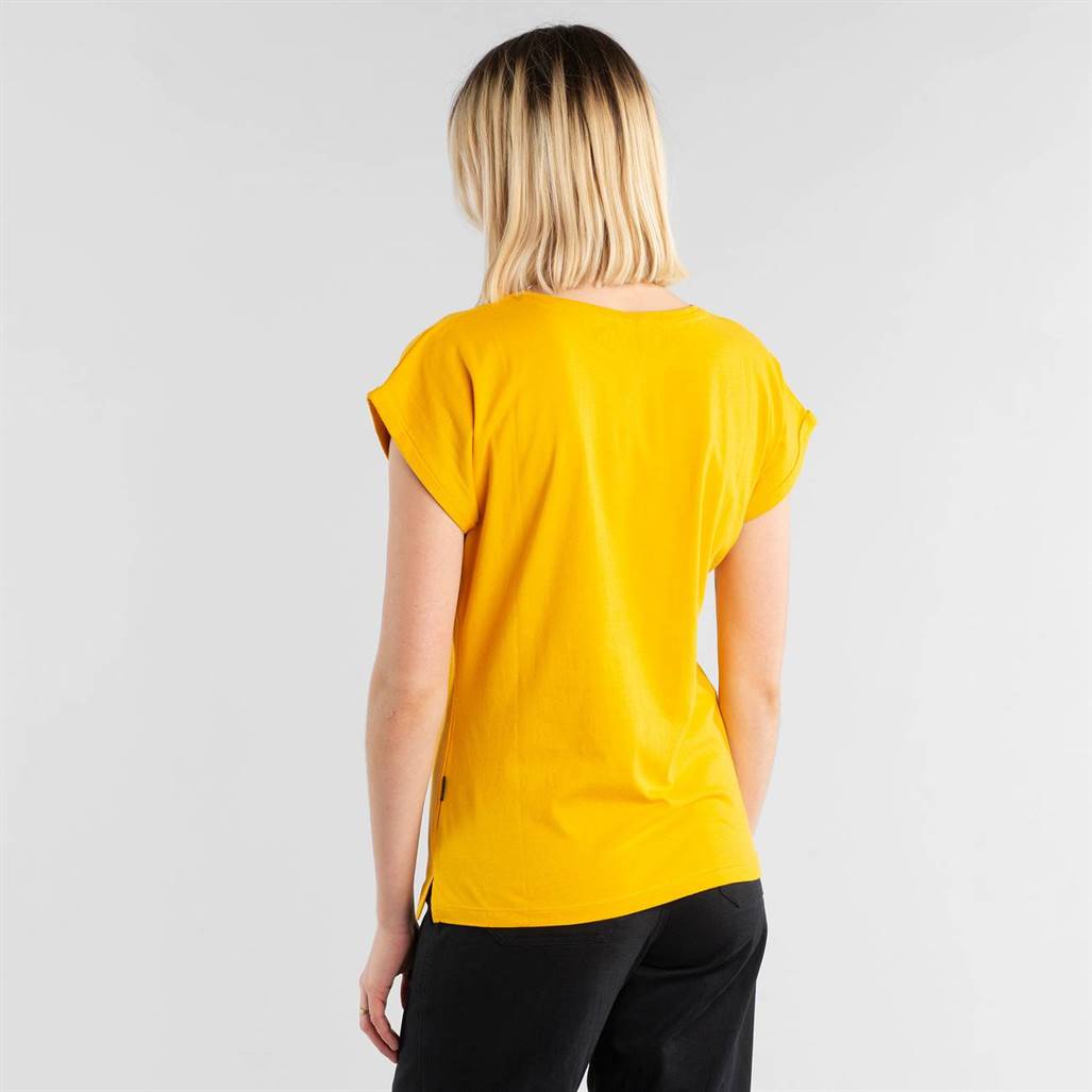 T-shirt coton biologique - Visby - jaune moutarde - fairytale