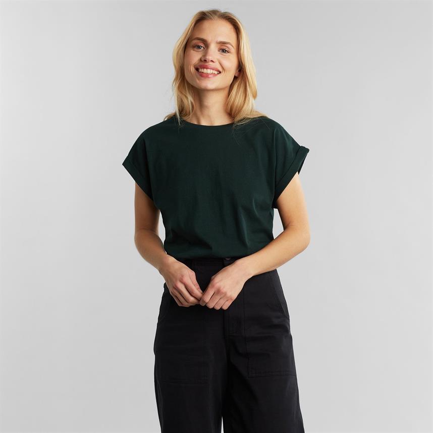 T-shirt coton biologique - Visby - vert foncé - fairytale