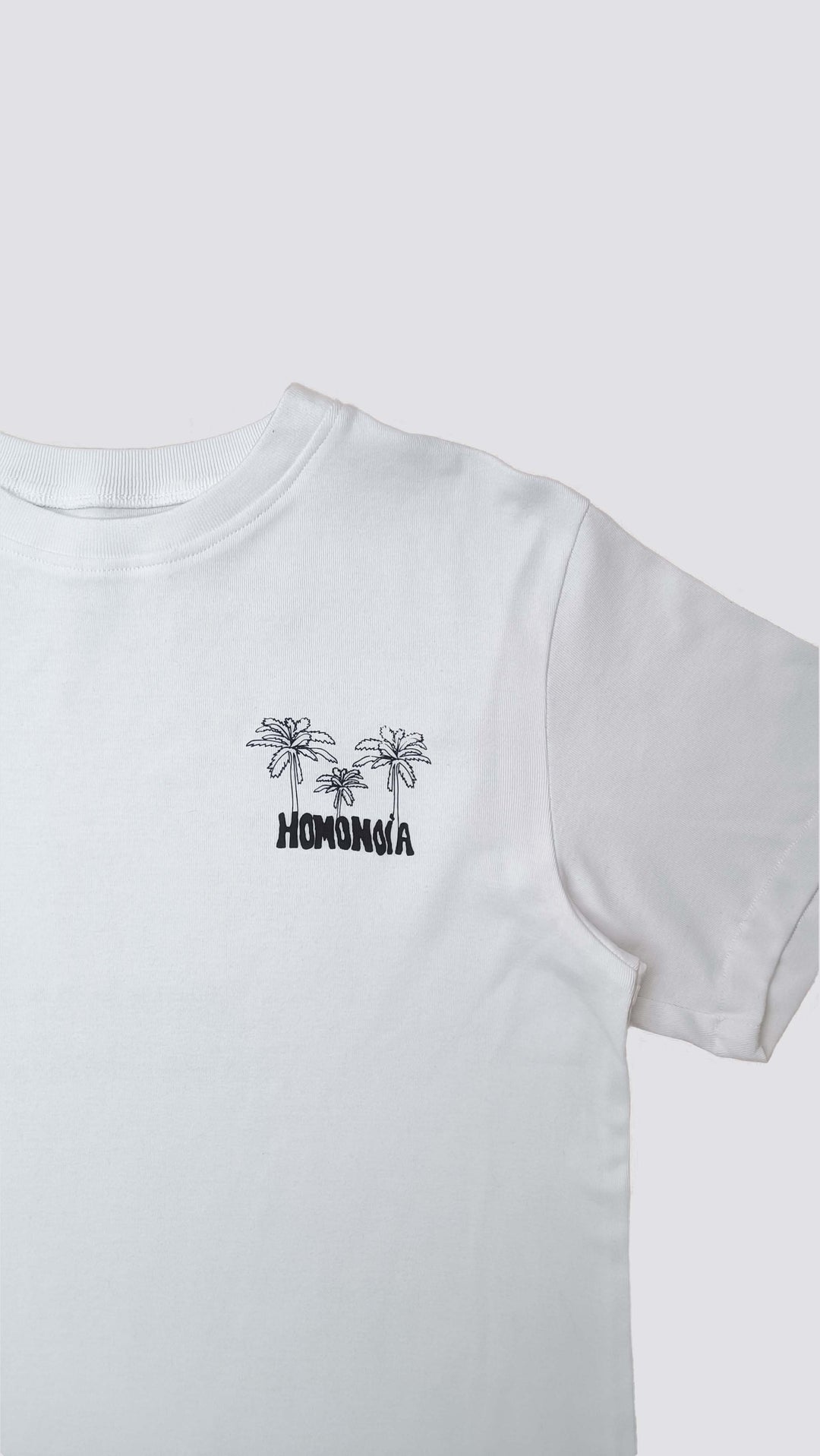 T-shirt coton upcyclé - Homonoia - blanc - fairytale