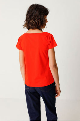 T-shirt en coton biologique - BAT - rouge - fairytale