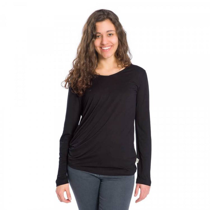 T-shirt manches longues tencel® - noir - fairytale
