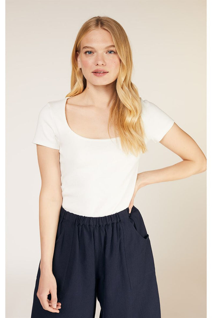 Top coton biologique - Casey - blanc - fairytale