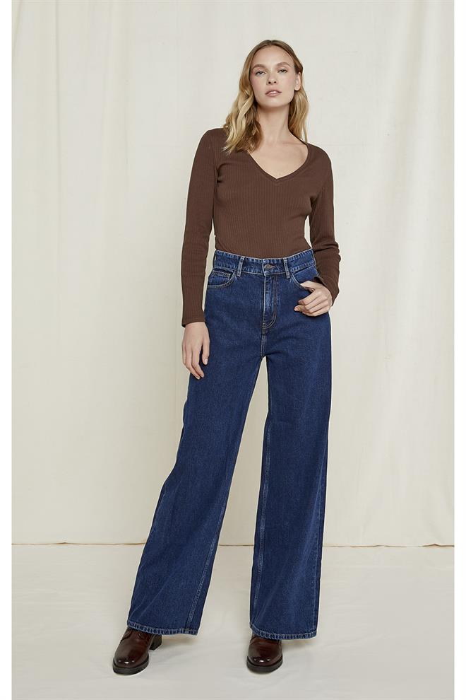 Top coton biologique - Krisha - marron - fairytale