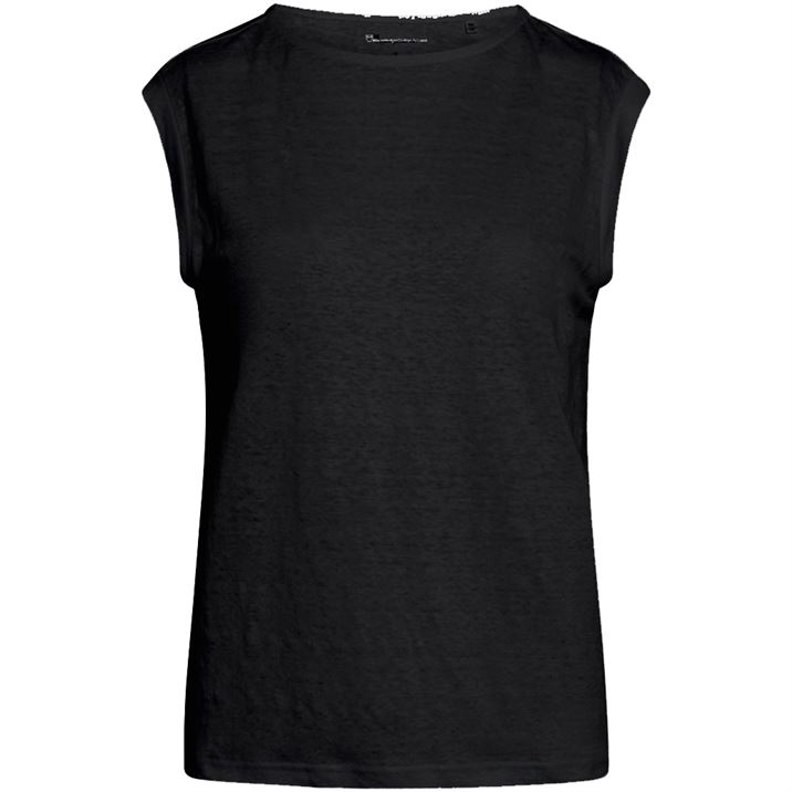 Top lin biologique - Loose - noir - fairytale