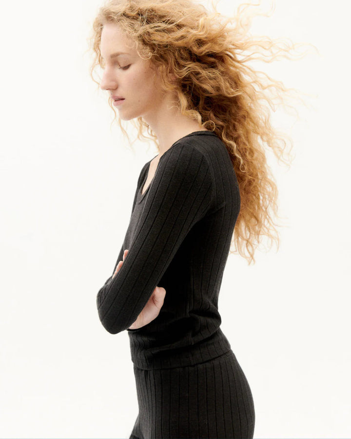 Top manches longues - Casilda trash - noir - fairytale