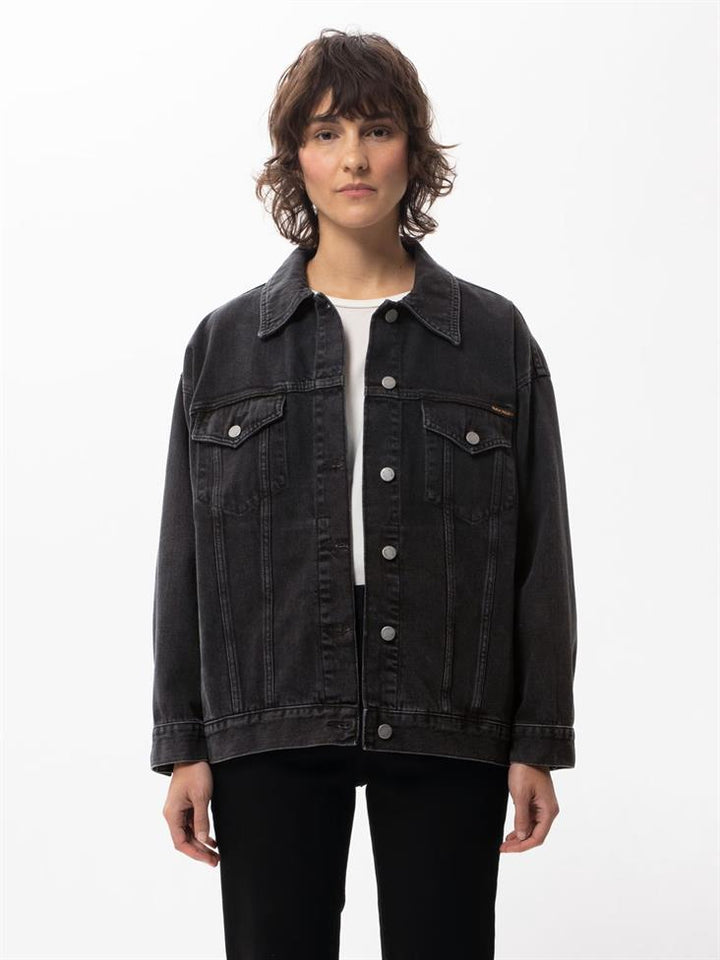 Veste en Jean coton biologique - Ellin - noir - fairytale