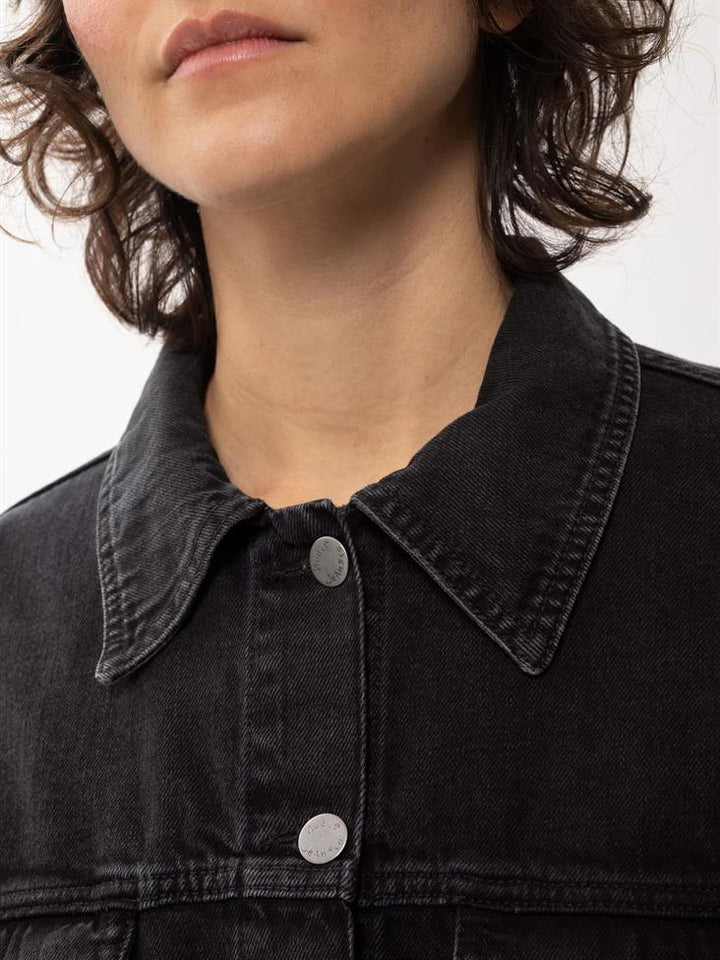 Veste en Jean coton biologique - Ellin - noir - fairytale