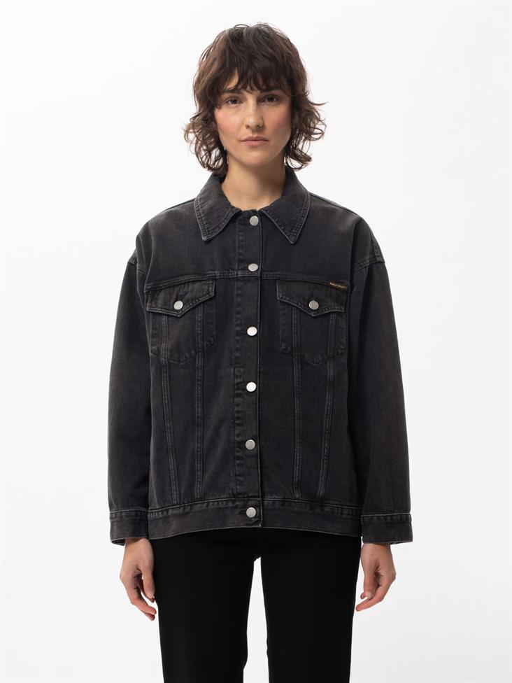 Veste en Jean coton biologique - Ellin - noir - fairytale