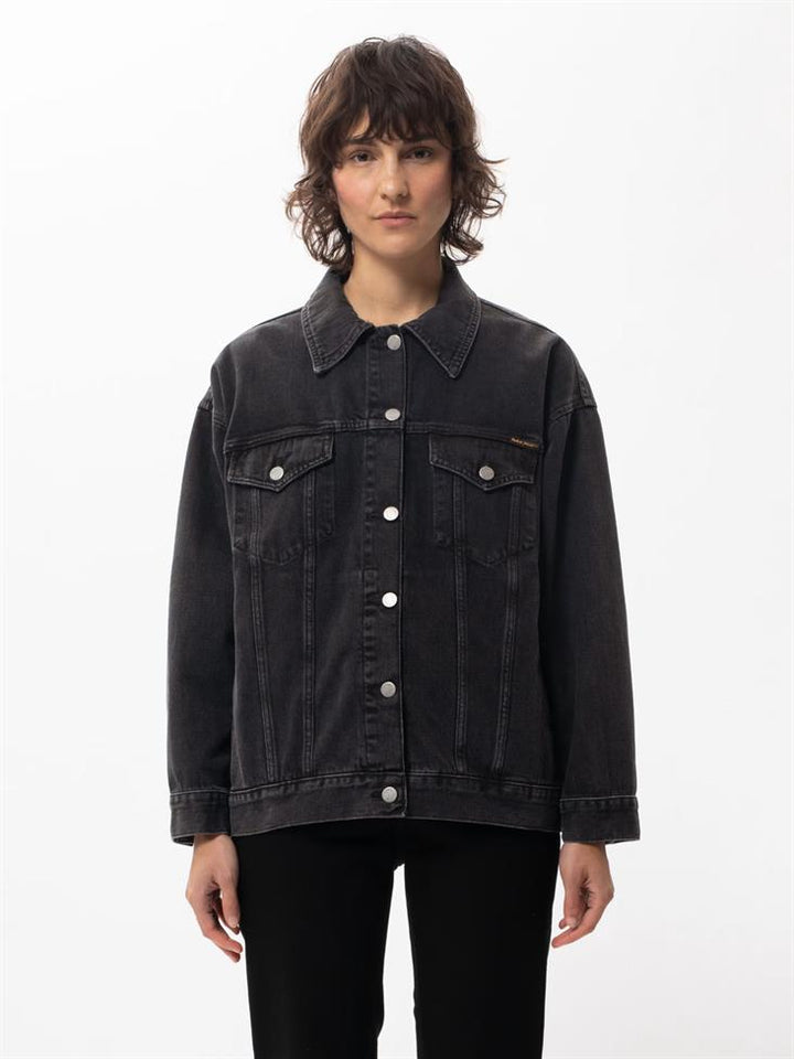 Veste en Jean coton biologique - Ellin - noir - fairytale