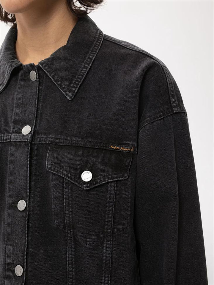 Veste en Jean coton biologique - Ellin - noir - fairytale