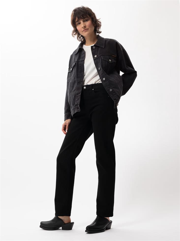 Veste en Jean coton biologique - Ellin - noir - fairytale