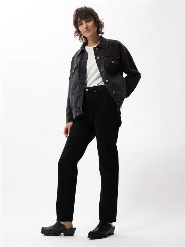 Veste en Jean coton biologique - Ellin - noir - fairytale
