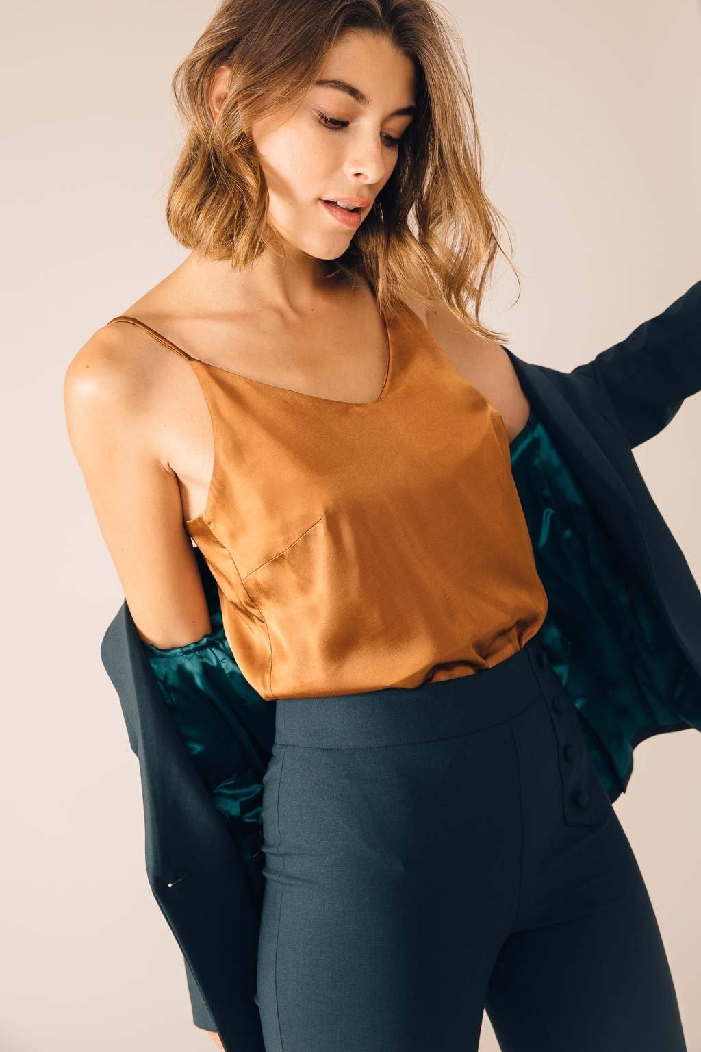 Veste laine biologique - Londres - vert - fairytale