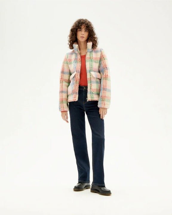 Veste polaire multicolore coton bio - Sophie jacket - ivoire - fairytale